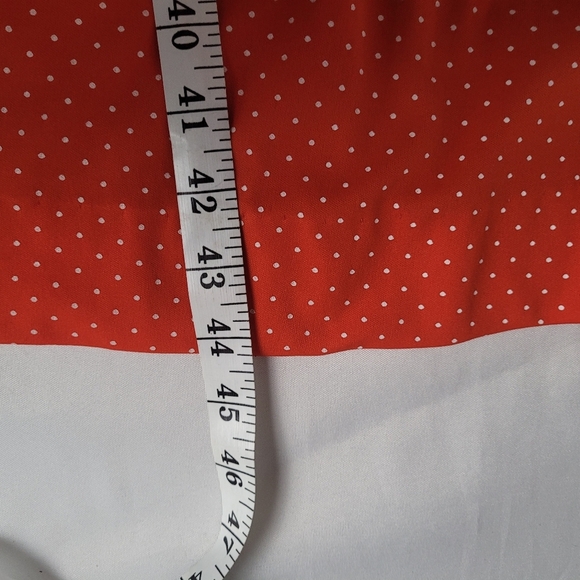 VTG 50's/60's Red/White Micro Dot Rockabilly Pinup Retro Midi Dress Women's M - Picture 14 of 14
